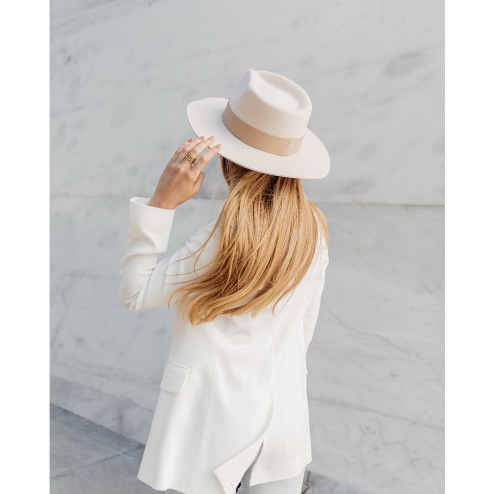 NEW Boho Felt Fedora Hat 
Teressa Foglier x CURATEUR/Rachel Zoe - Picture 5 of 5